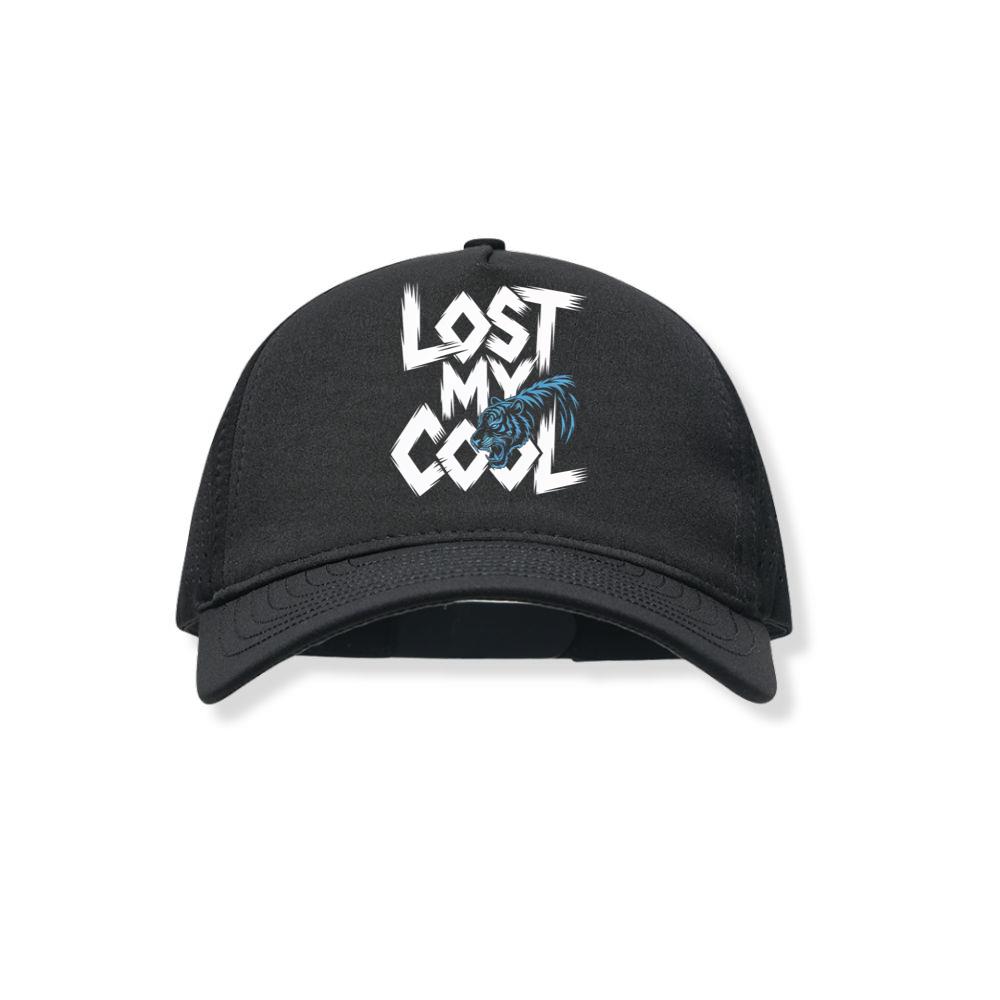 Lost My Cool Funny Blue Dragon Illustration Artwork Black Hat