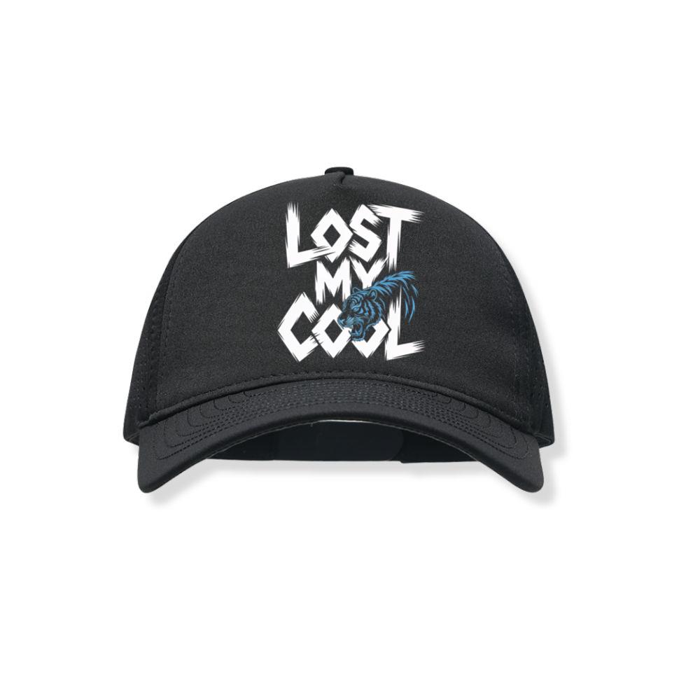 Lost My Cool Funny Blue Dragon Illustration Artwork Black Hat