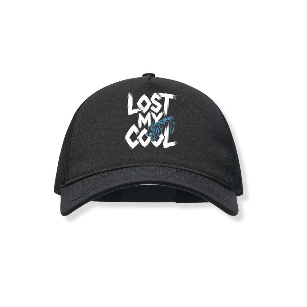 Lost My Cool Funny Blue Dragon Illustration Artwork Black Hat