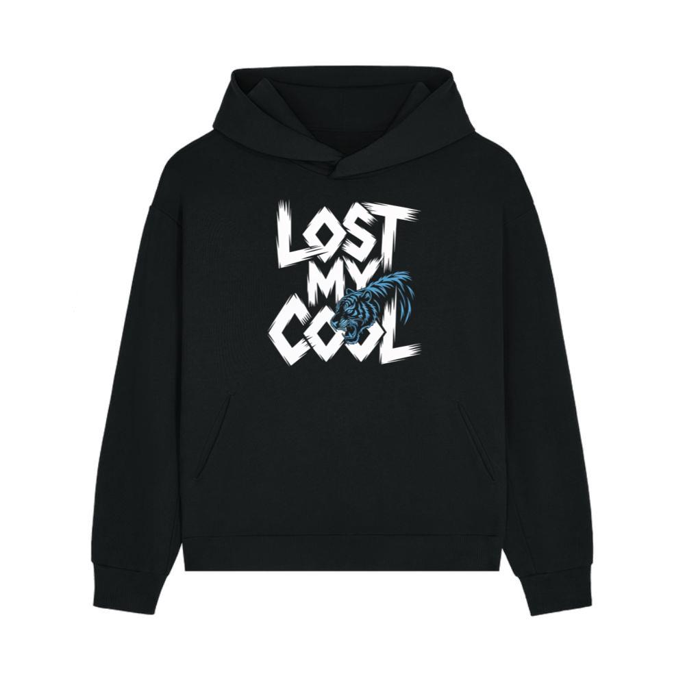 Lost My Cool Funny Blue Dragon Illustration Artwork Hoodie