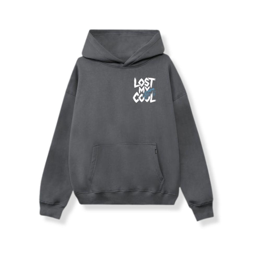 Lost My Cool Funny Blue Dragon Illustration Artwork Hoodie