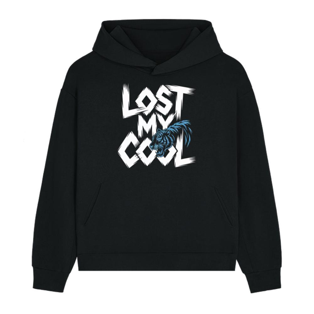 Lost My Cool Funny Blue Dragon Illustration Artwork Hoodie
