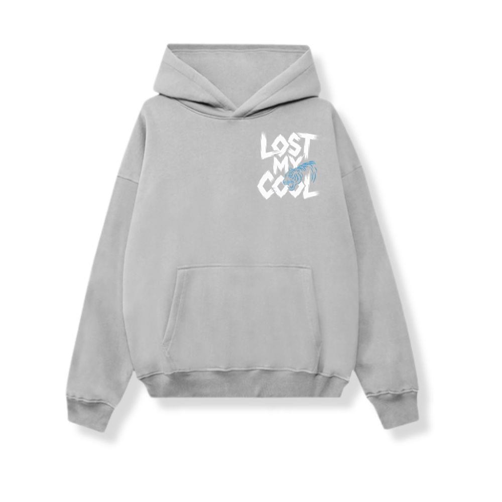 Lost My Cool Funny Blue Dragon Illustration Artwork Hoodie