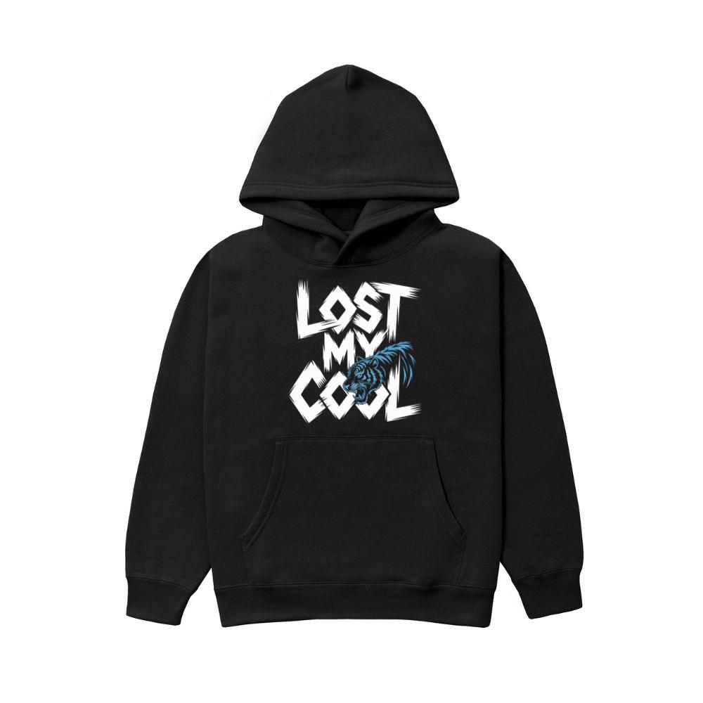 Lost My Cool Funny Blue Dragon Illustration Artwork Hoodie