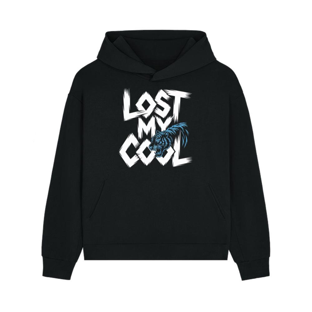 Lost My Cool Funny Blue Dragon Illustration Artwork Hoodies