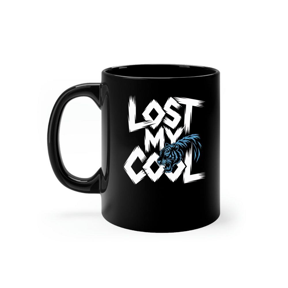 Lost My Cool Funny Blue Dragon Illustration Artwork Mug