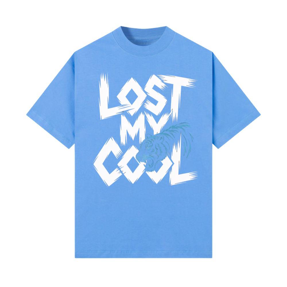 Lost My Cool Funny Blue Dragon Illustration Artwork TShirt thebeautybargecom