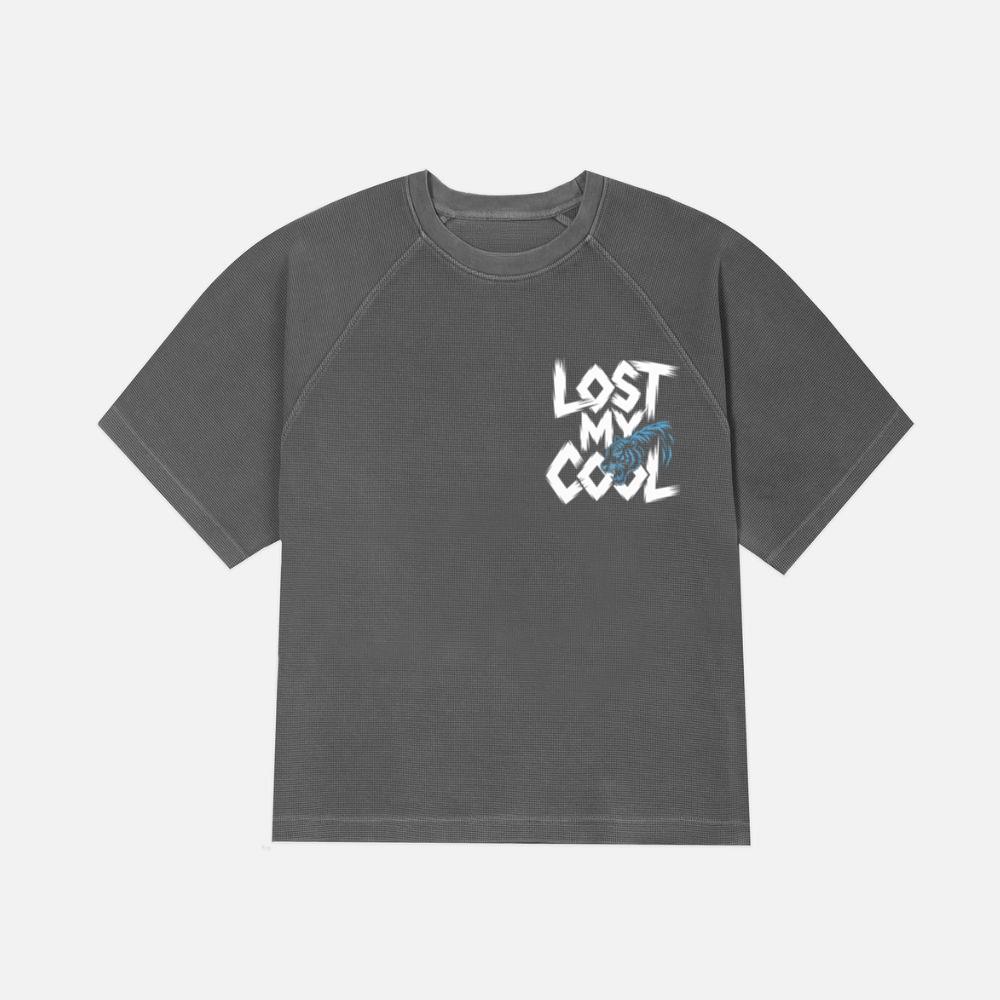 Lost My Cool Funny Blue Dragon Illustration Artwork TShirt Kelyee