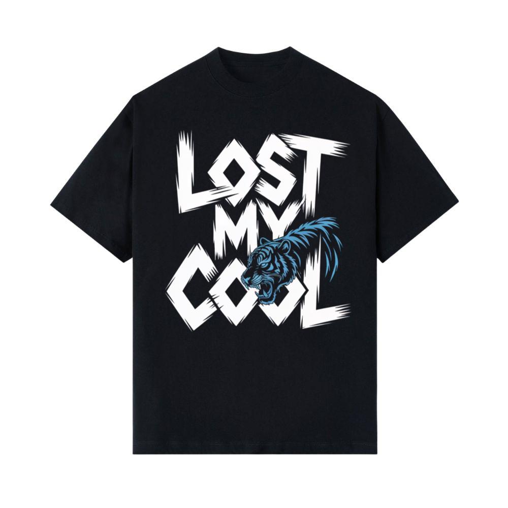 Lost My Cool Funny Blue Dragon Illustration Artwork T-Shirts