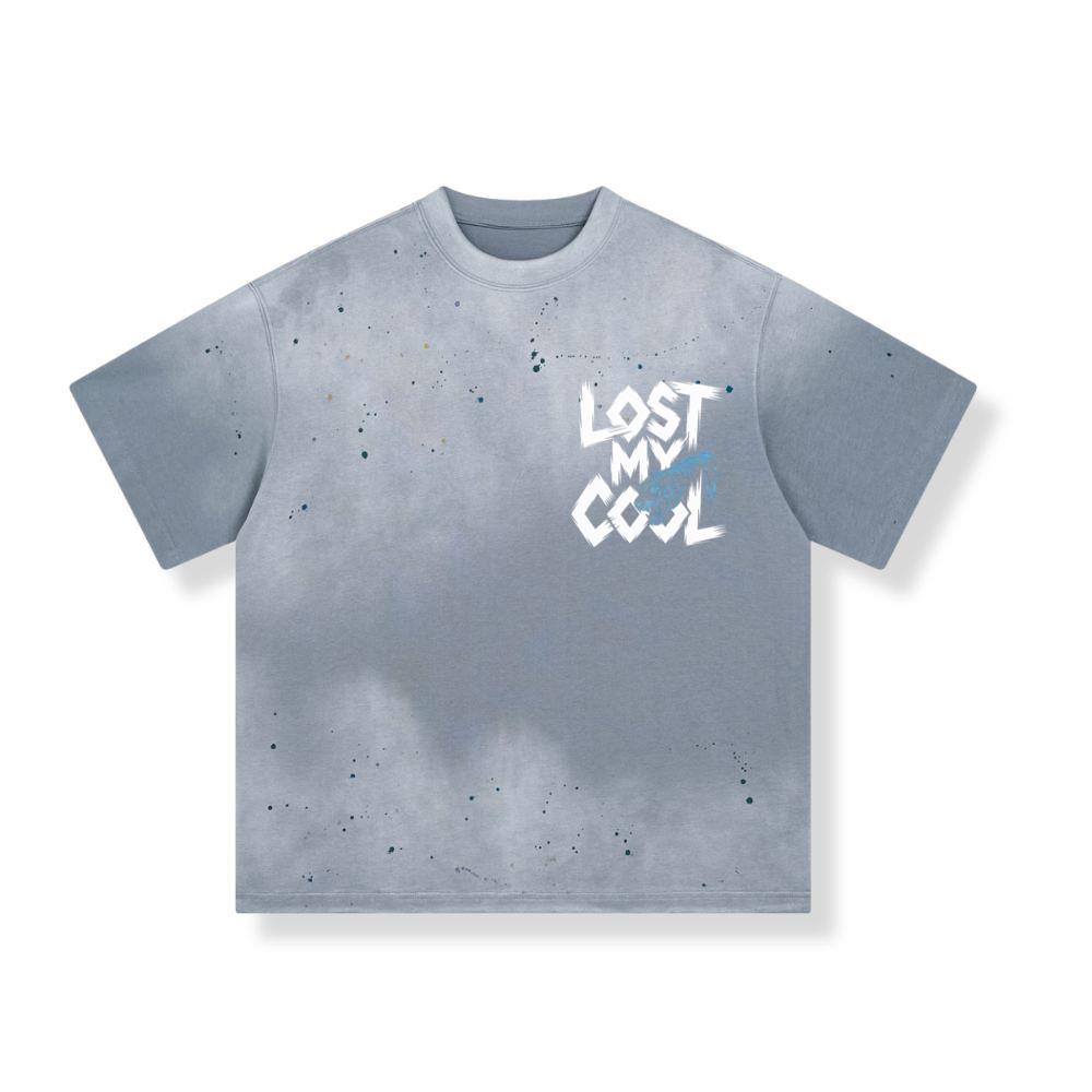 Lost My Cool Funny Blue Dragon Illustration Artwork T-Shirts