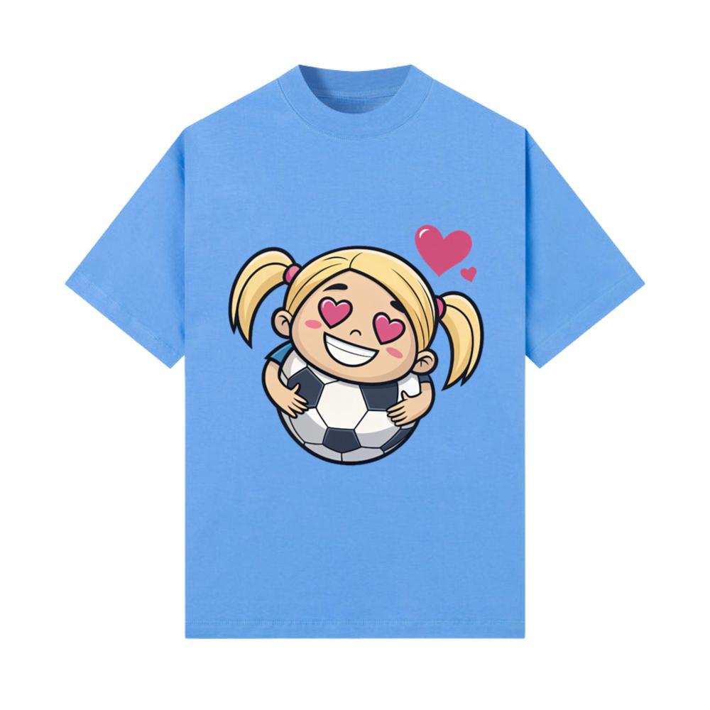 Love for soccer kawaii anime design_2 T-Shirt
