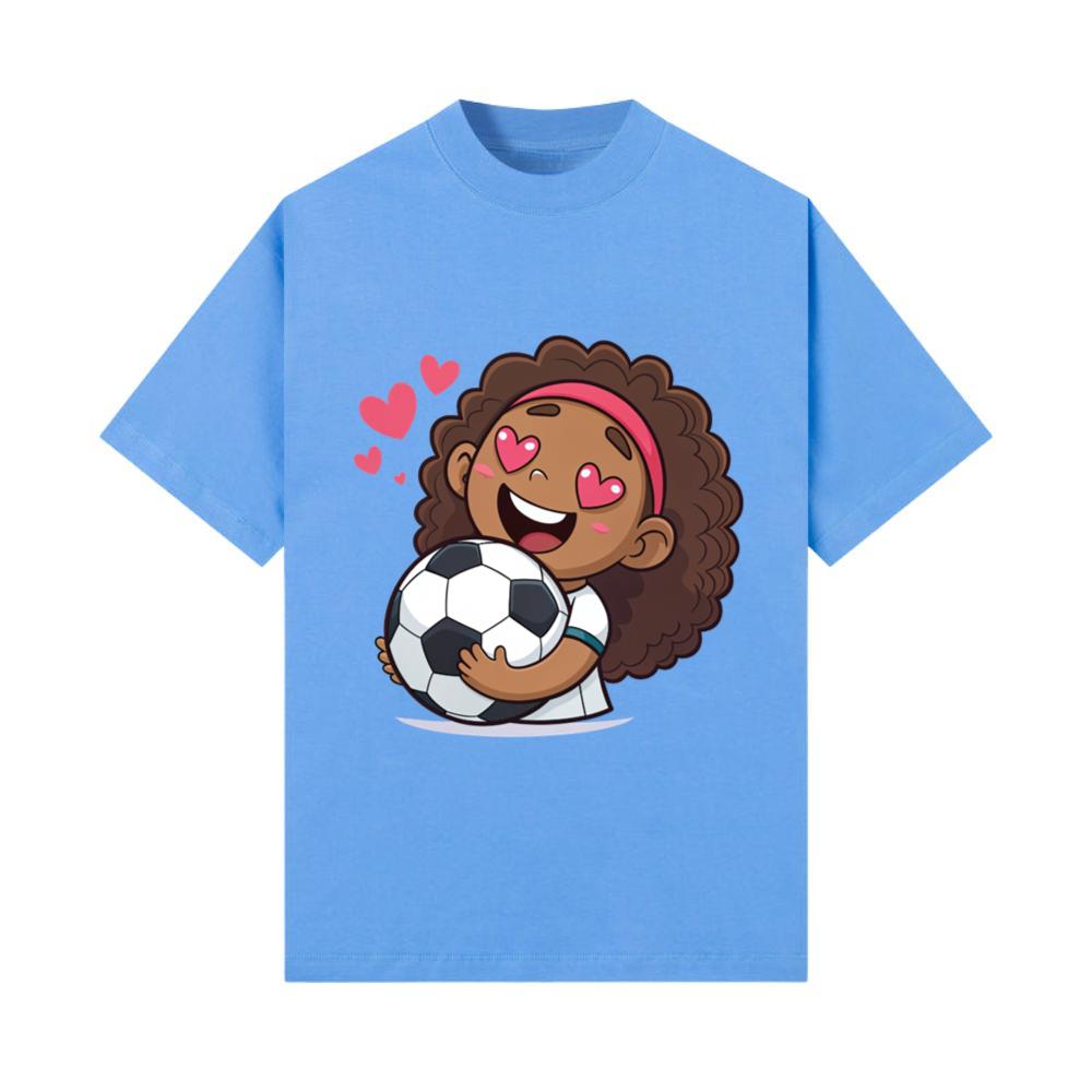 Love for soccer kawaii anime design_3 T-Shirt