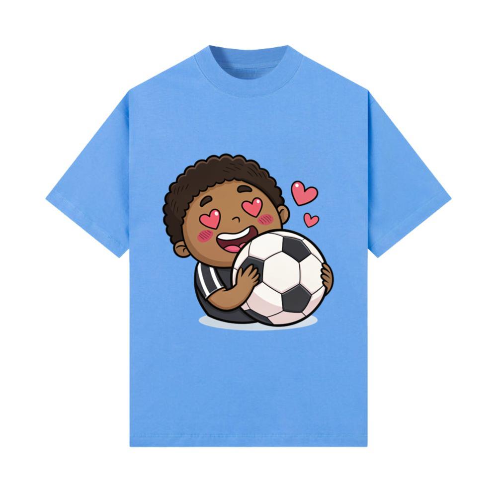 Love for soccer kawaii anime design_4 T-Shirt