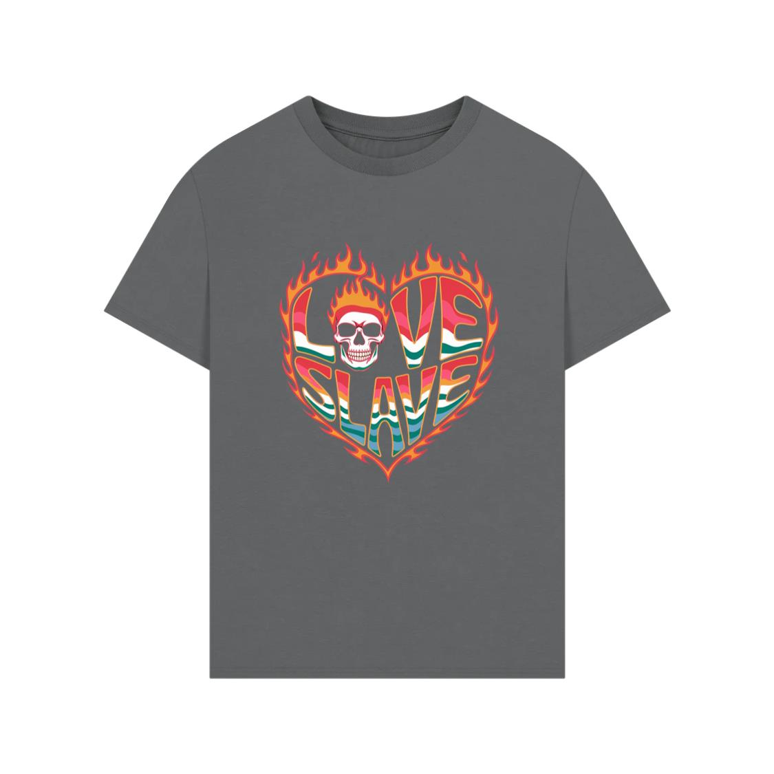 Love Slave Burning Heart Gothic Artwork TShirt Rewinde