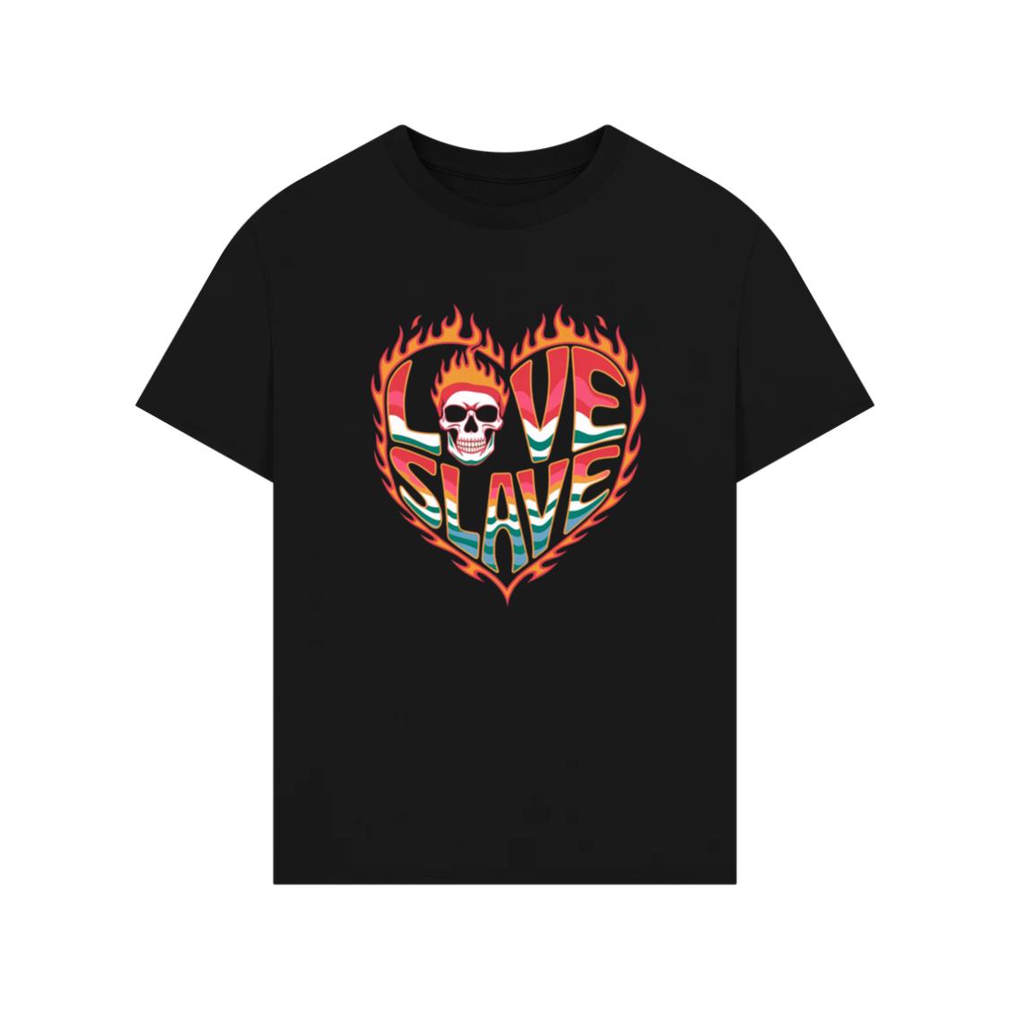 Love Slave Burning Heart Gothic Artwork TShirt Rewinde