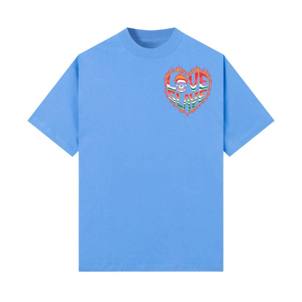 Love Slave Burning Heart Gothic Artwork T-Shirt - Image 3