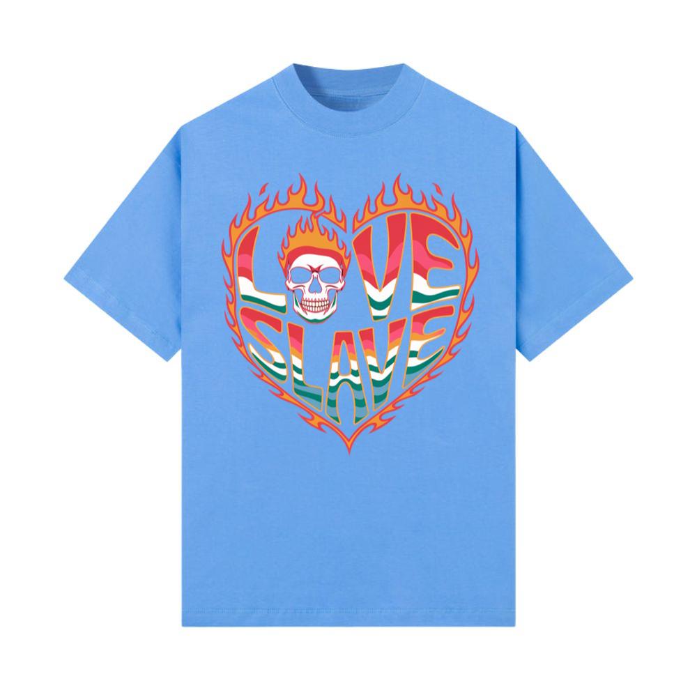 Love Slave Burning Heart Gothic Artwork TShirt thebeautybargecom