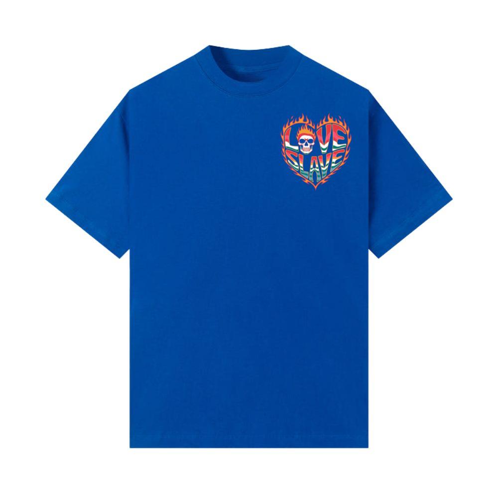 Love Slave Burning Heart Gothic Artwork T-Shirt - Image 2