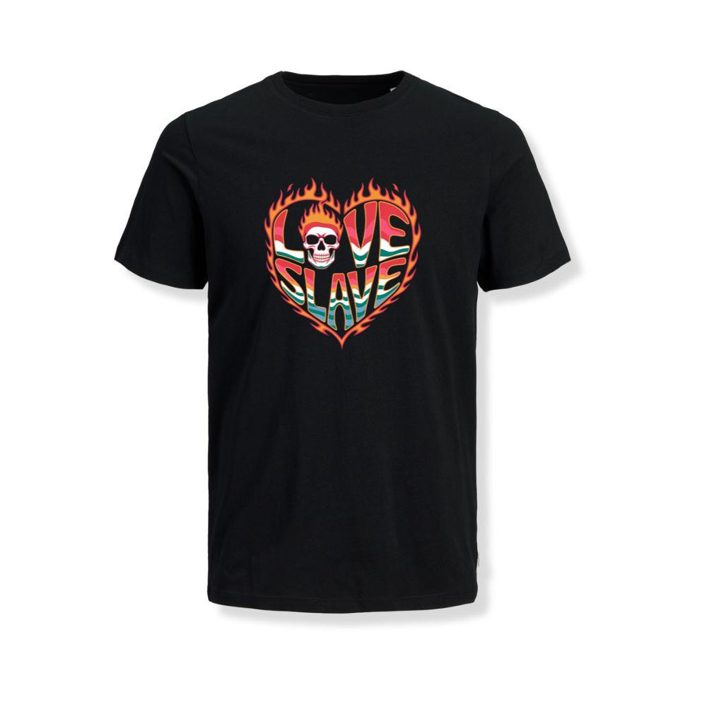 Love Slave Burning Heart Gothic Artwork T-Shirts