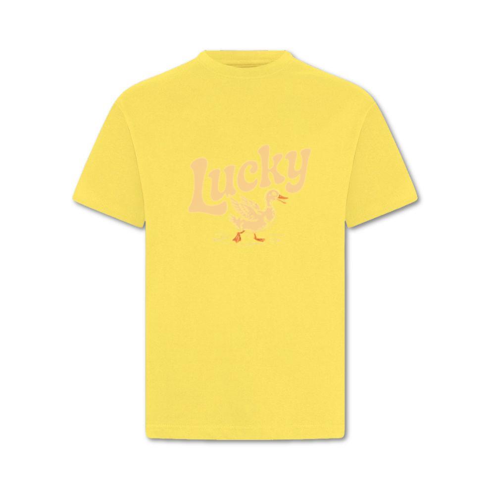 Lucky Duck Retro Funny Cartoon Design T-Shirt