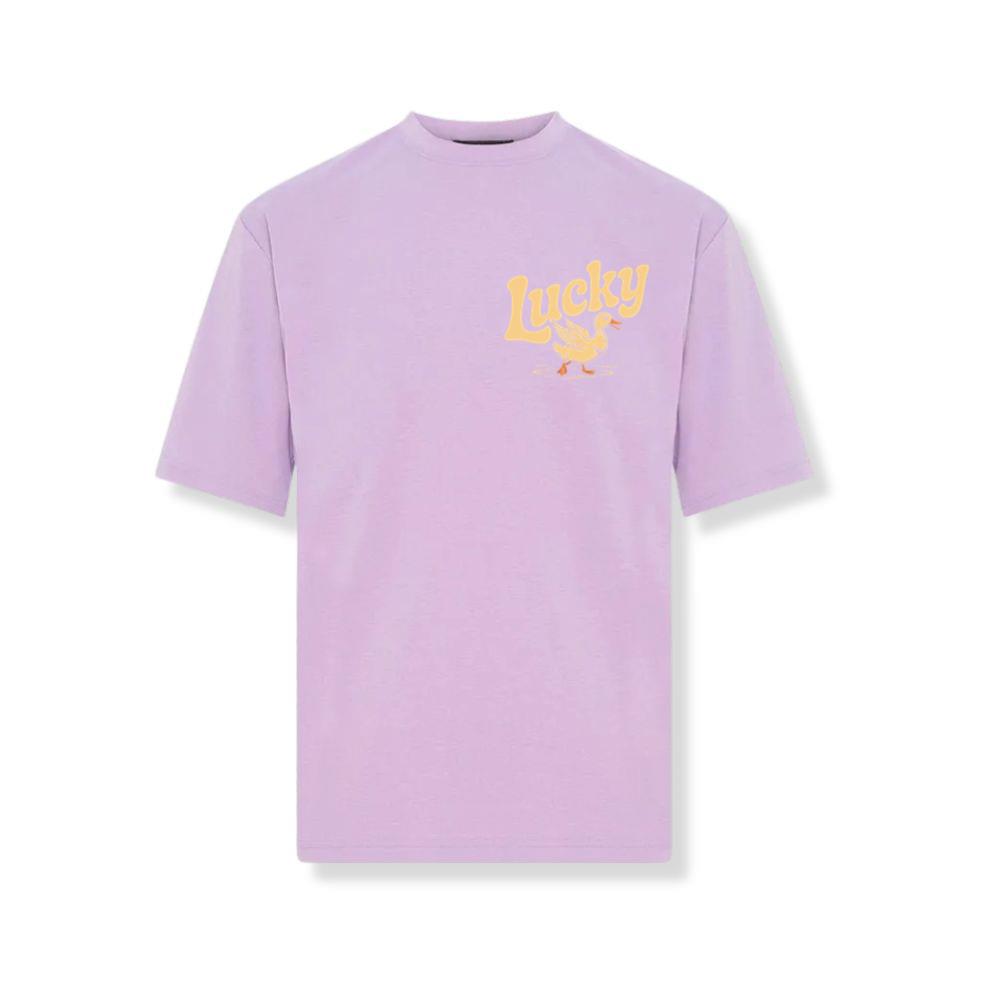 Lucky Duck Retro Funny Cartoon Design T-Shirt - Image 3