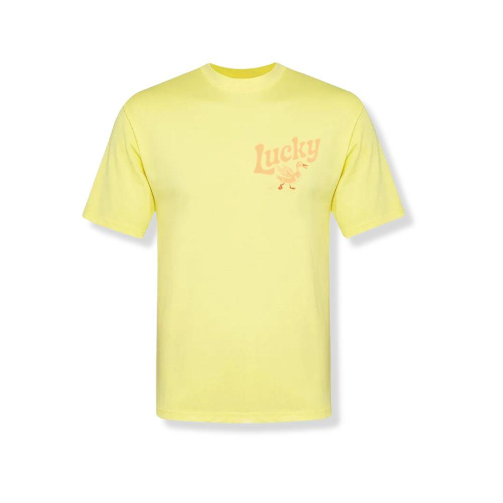 Lucky Duck Retro Funny Cartoon Design T-Shirt