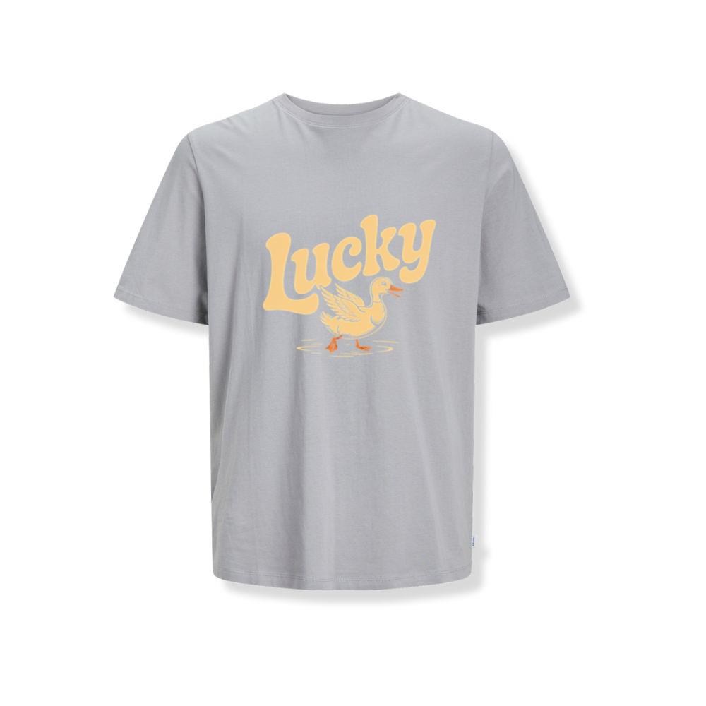 Lucky Duck Retro Funny Cartoon Design T-Shirts