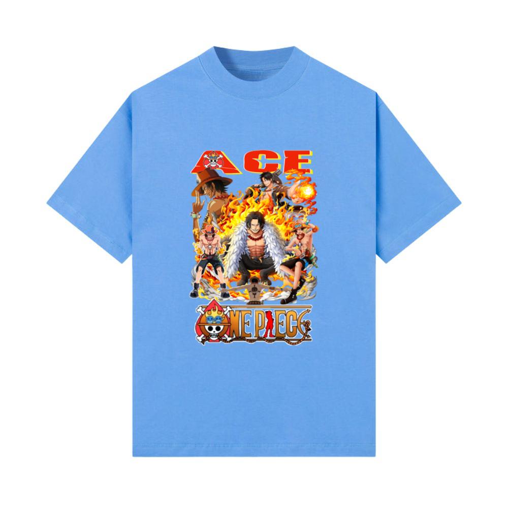 Luffi Ace Manga Anime Funny T-Shirt