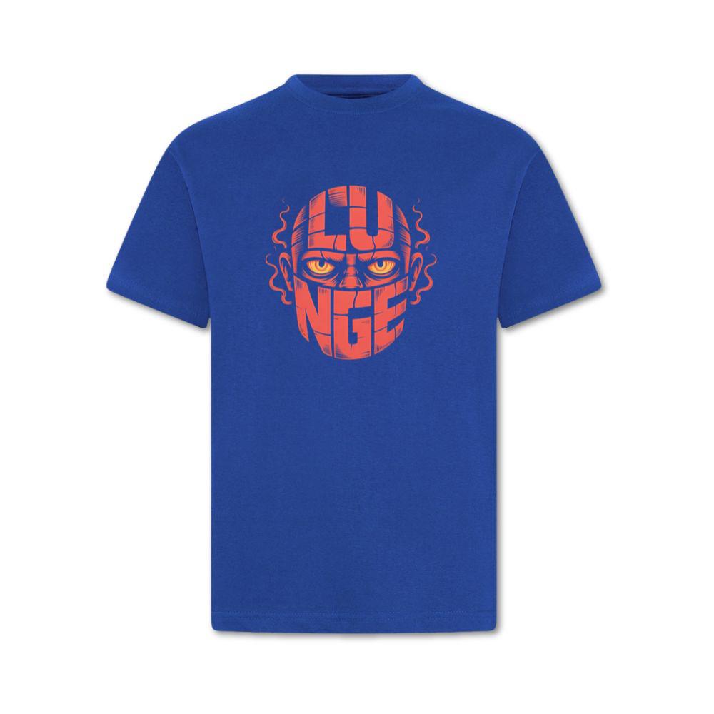 Lunge Red Face Horror Retro Poster Style T-Shirt