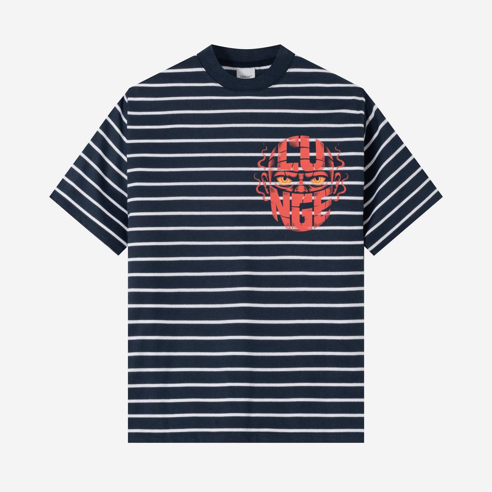 Lunge Red Face Horror Retro Poster Style T-Shirt