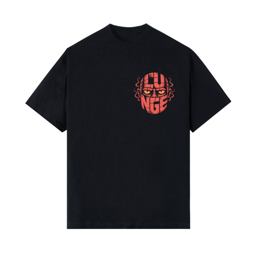 Lunge Red Face Horror Retro Poster Style T-Shirts