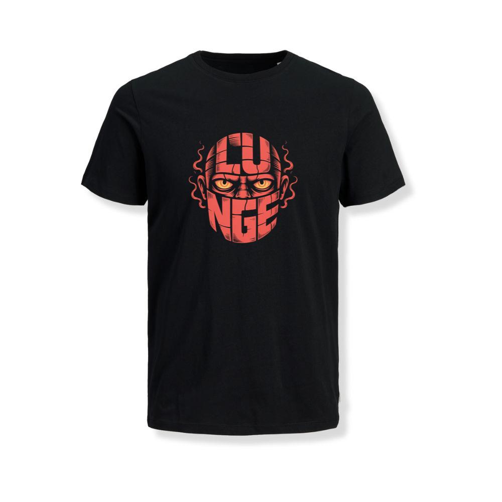Lunge Red Face Horror Retro Poster Style T-Shirts