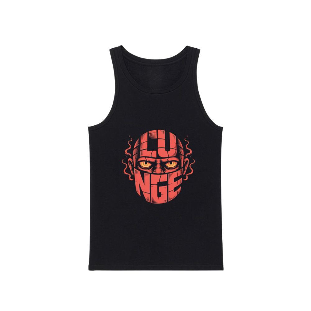 Lunge Red Face Horror Retro Poster Style Tank Top