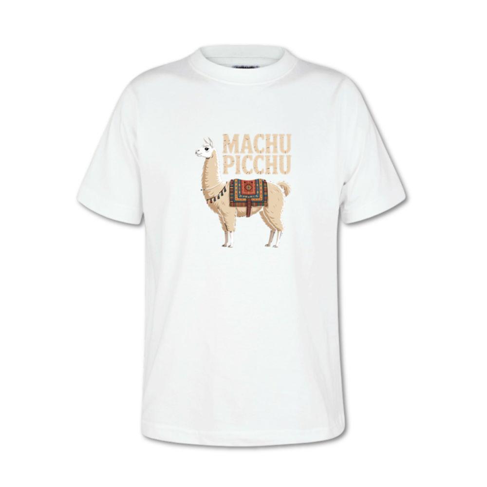 Machu Picchu Llama Vintage Travel Artwork T-Shirt