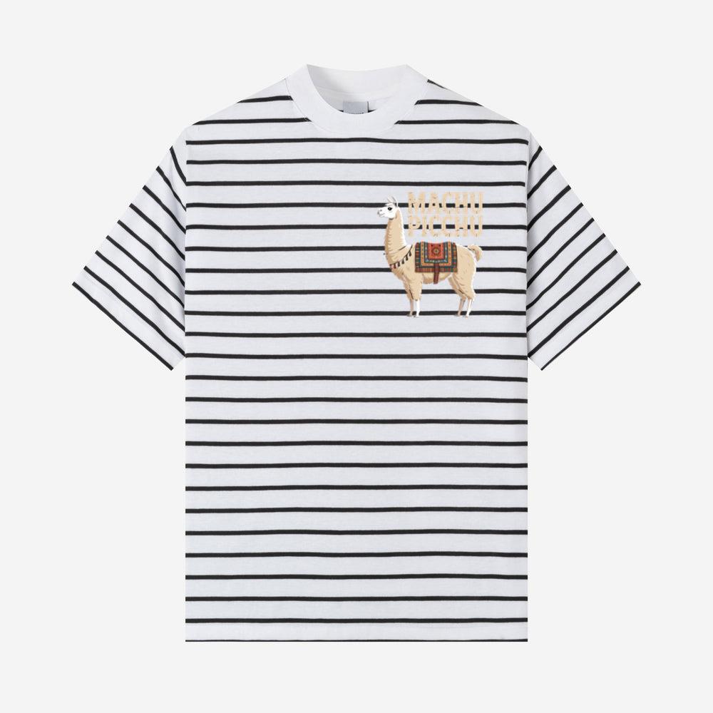 Machu Picchu Llama Vintage Travel Artwork T-Shirt