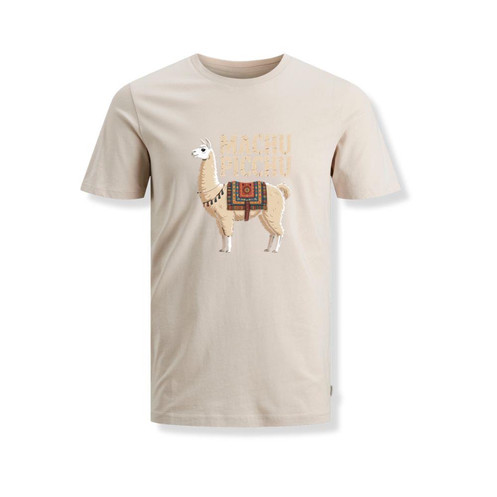Machu Picchu Llama Vintage Travel Artwork T-Shirts