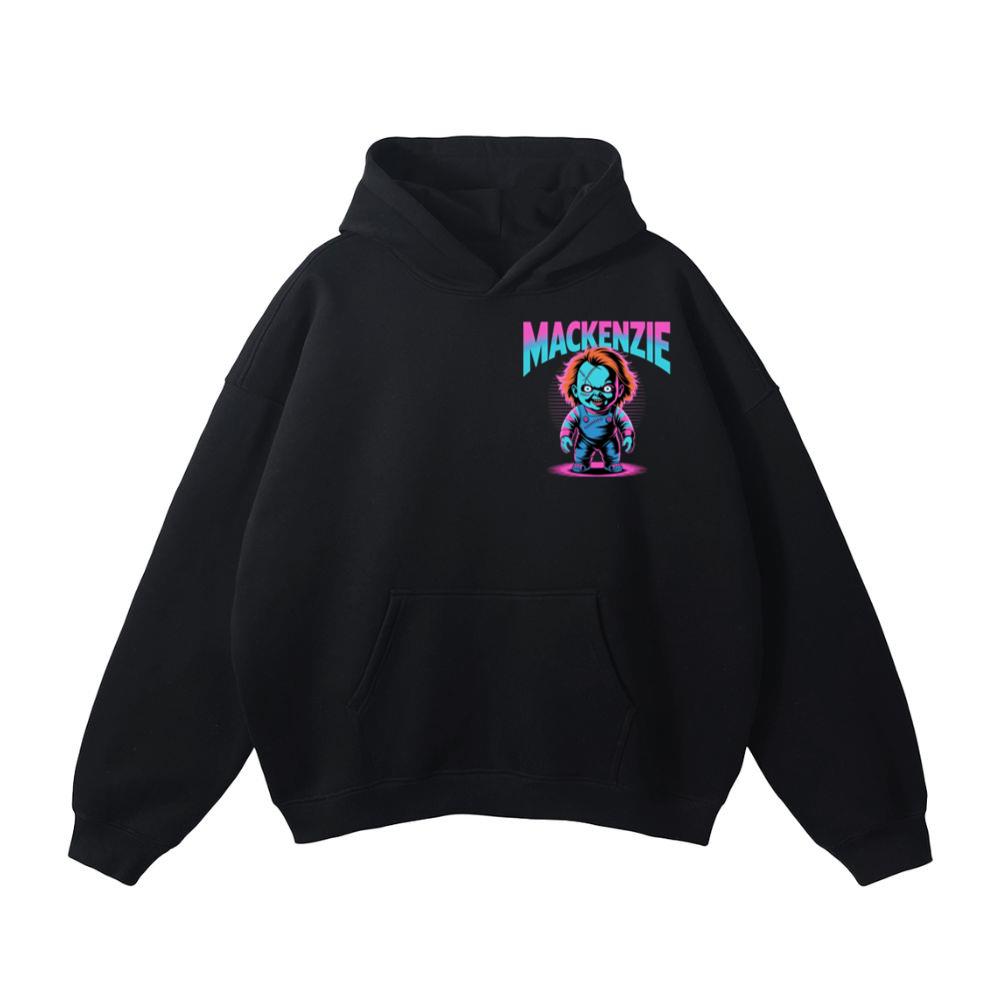 Mackenzie Creepy Doll Horror Design Hoodie