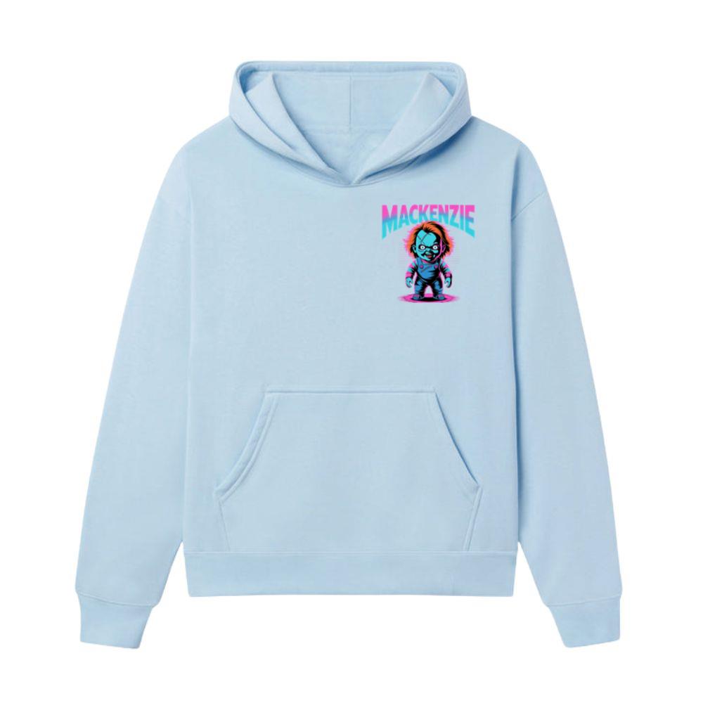 Mackenzie Creepy Doll Horror Design Hoodie