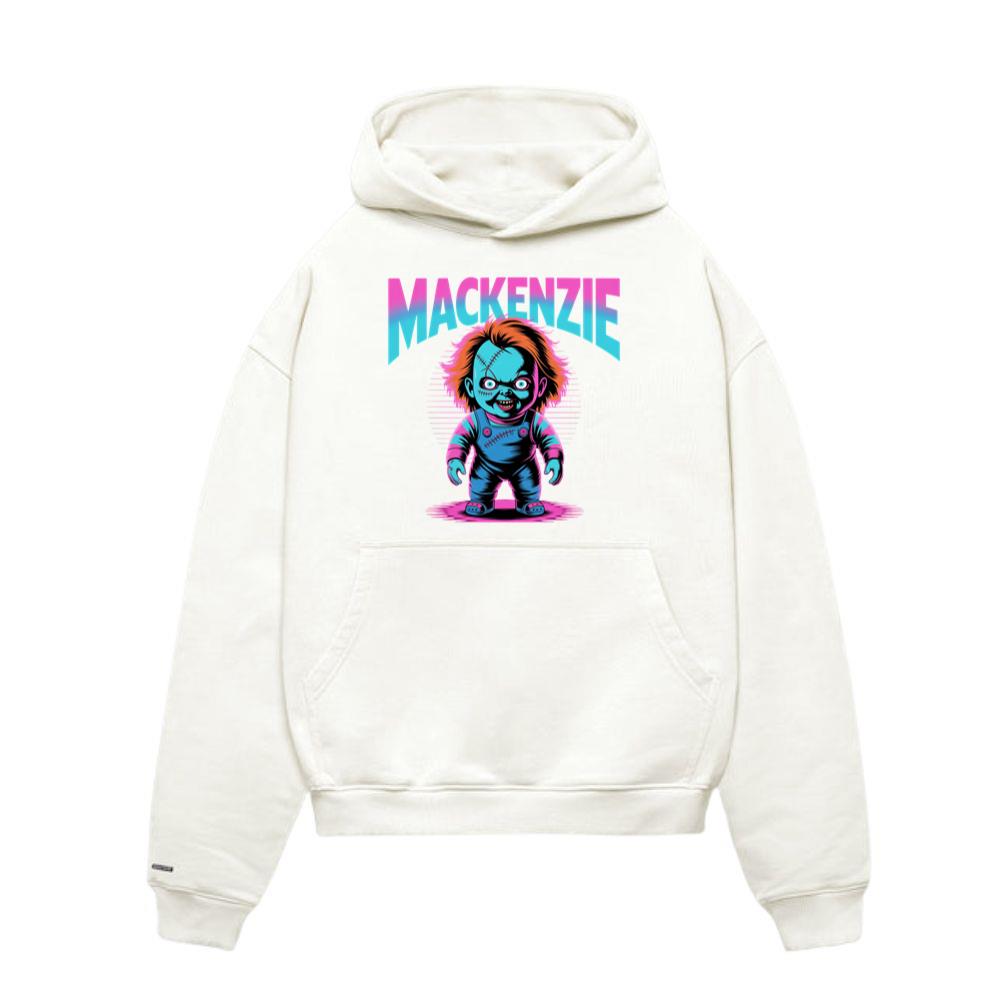 Mackenzie Creepy Doll Horror Design Hoodie