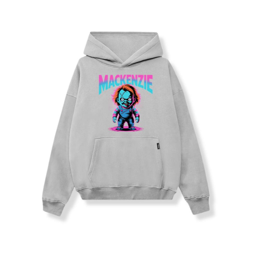 Mackenzie Creepy Doll Horror Design Hoodie