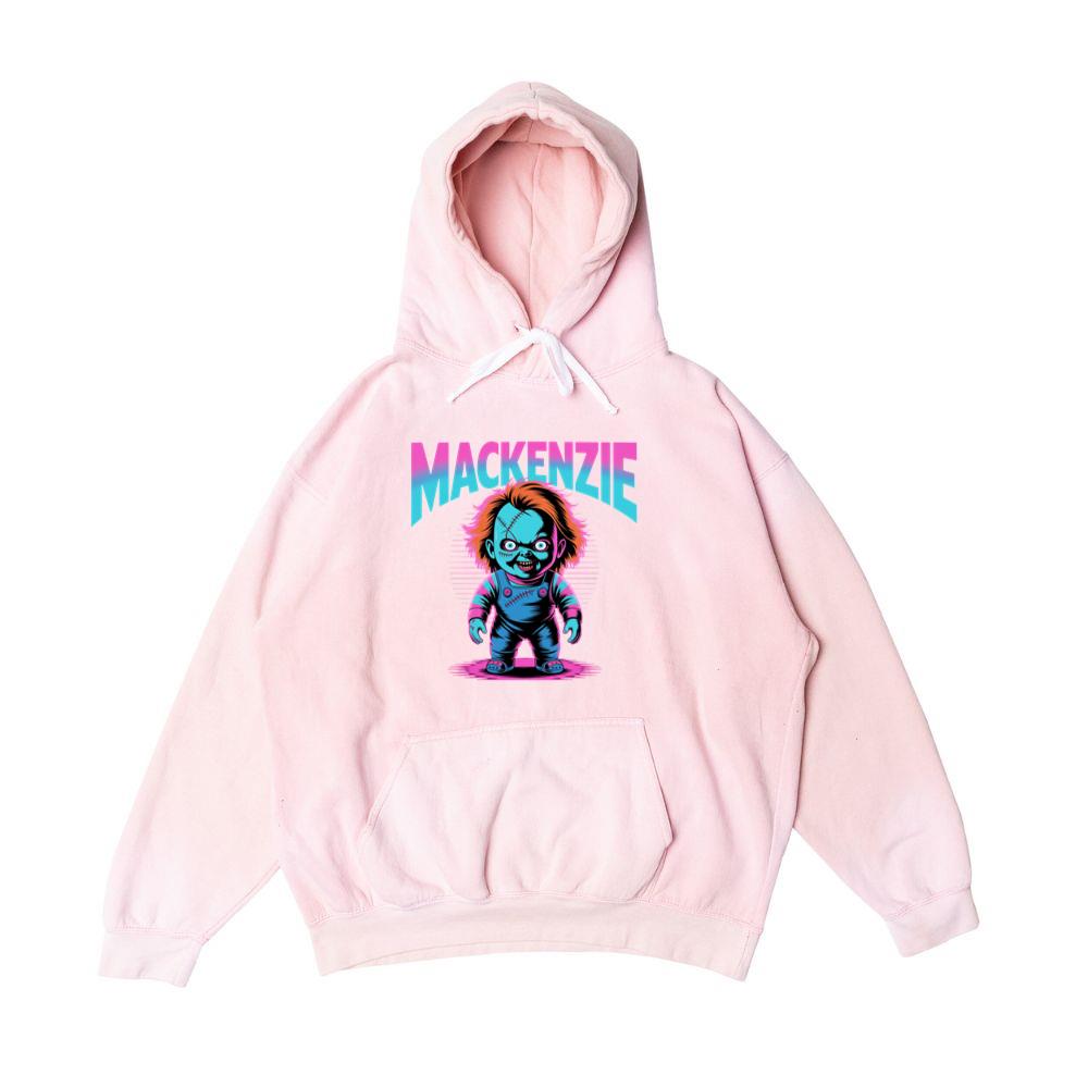 Mackenzie Creepy Doll Horror Design Hoodie