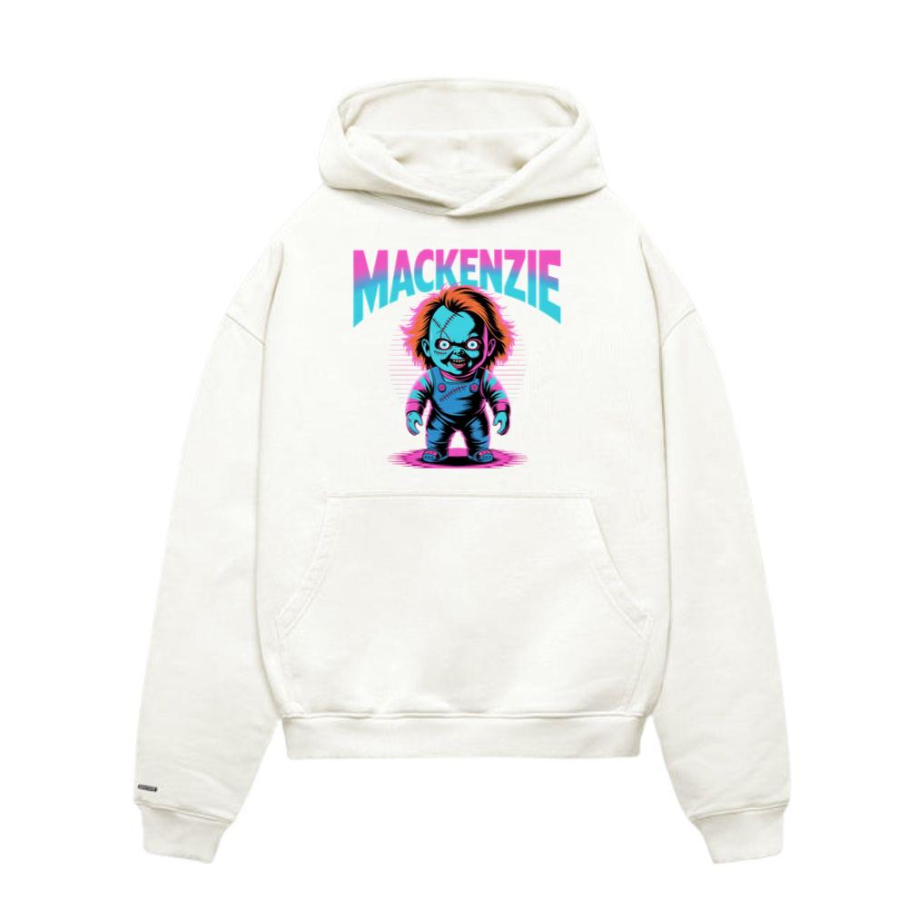 Mackenzie Creepy Doll Horror Design Hoodies