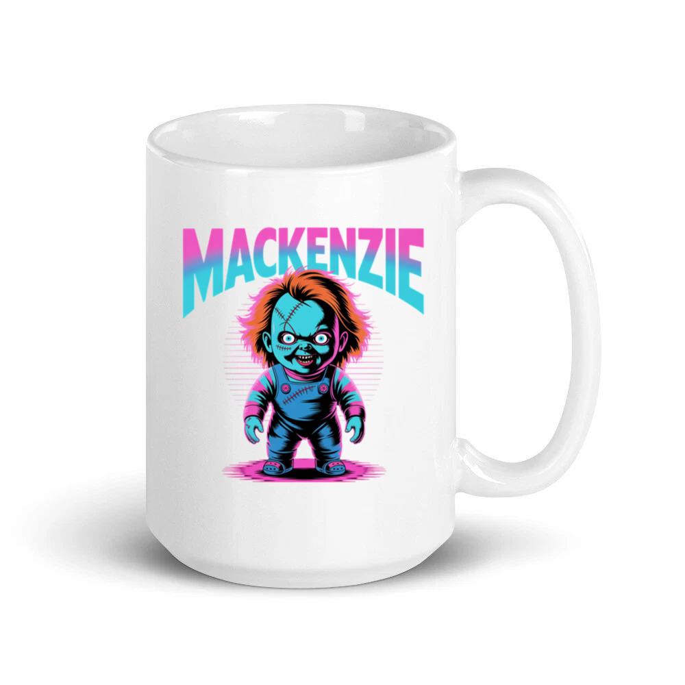 Mackenzie Creepy Doll Horror Design Mug
