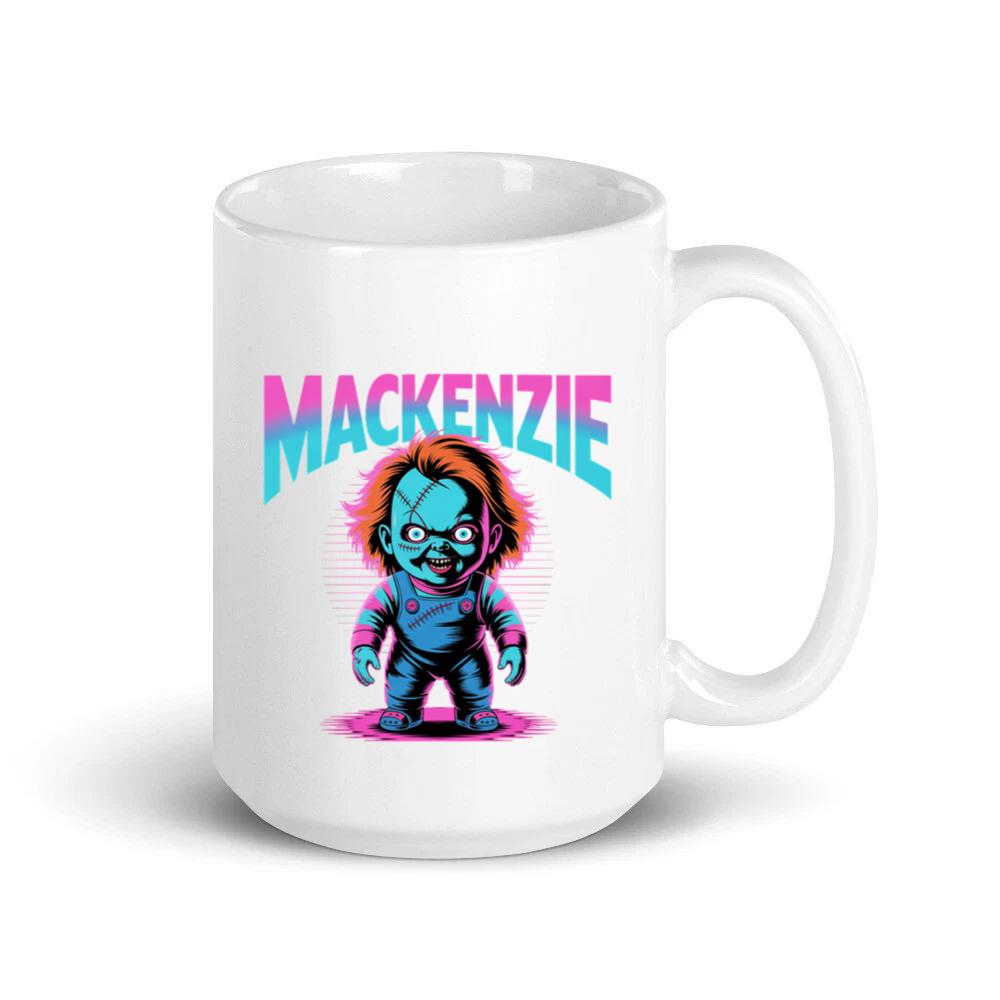 Mackenzie Creepy Doll Horror Design Mug
