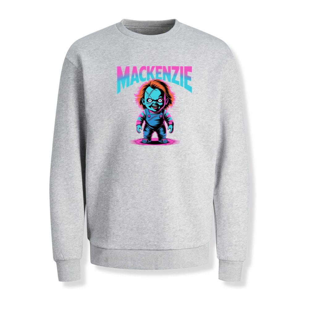 Mackenzie Creepy Doll Horror Design Sweatshirt
