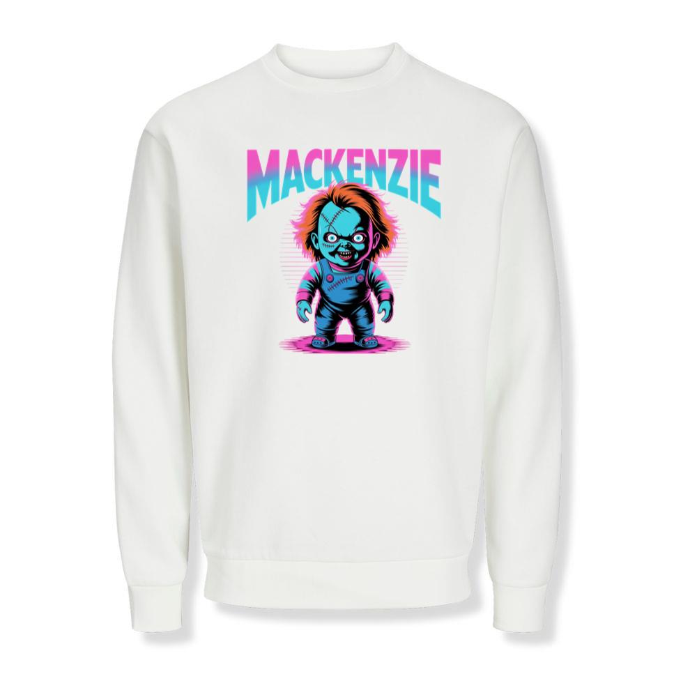 Mackenzie Creepy Doll Horror Design Sweatshirts