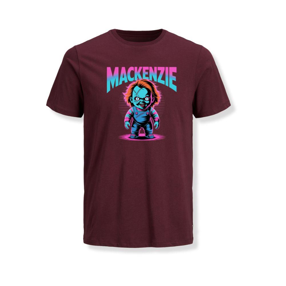 Mackenzie Creepy Doll Horror Design T-Shirt - Image 3