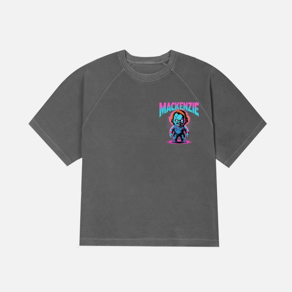 Mackenzie Creepy Doll Horror Design T-Shirt