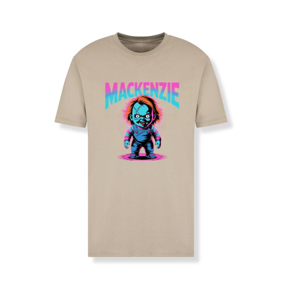 Mackenzie Creepy Doll Horror Design T-Shirt