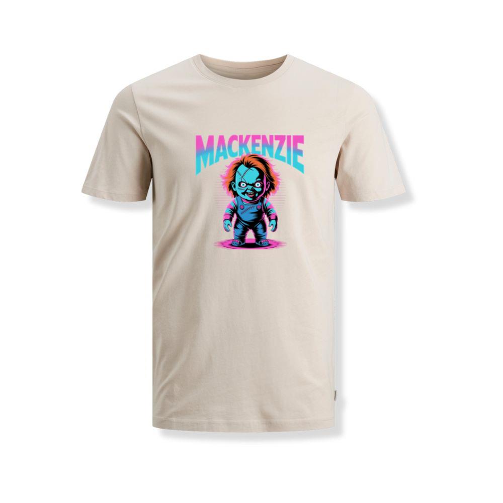 Mackenzie Creepy Doll Horror Design T-Shirts